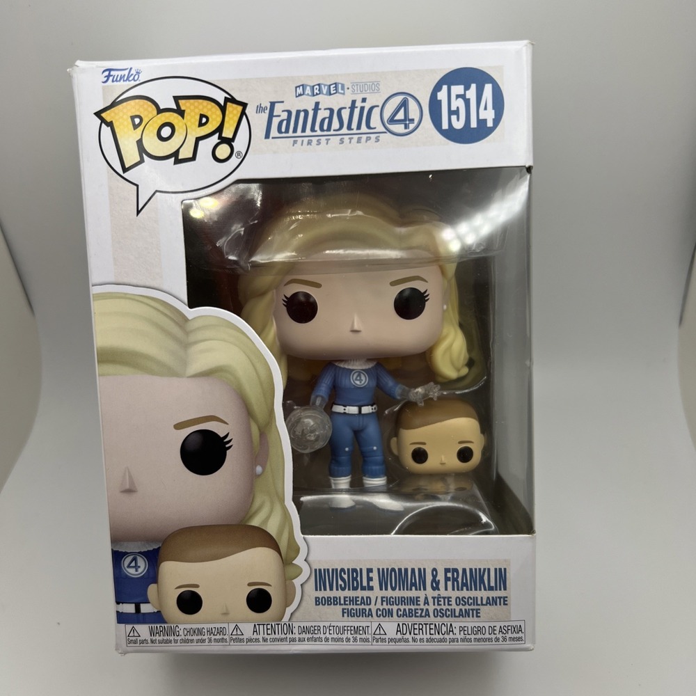 Funko Pop! Vinyl: Marvel - Invisible Woman & Franklin #1514 New, Box Damage
